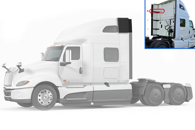 Top Wind Fairing Cab Panel w/Bracket & w/Extender Driver International LT625
