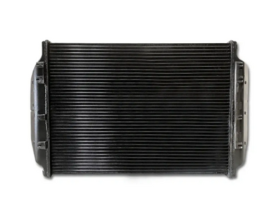KOZAK Charge Air Cooler 4401-1728 For Freightliner 108SD, 114SD, Century, Columbia, Classic, Cascadia, M2-112, M2-106 & others PLUS Logo, Wipers, License Plate Frame, 2x Trailer Tail Lights, Vest