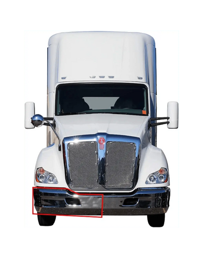 Kozak Bumper Chrome Plastic Extension Corner Right Passenger Side for Kenworth T680 - Tacoma Parts Corporation