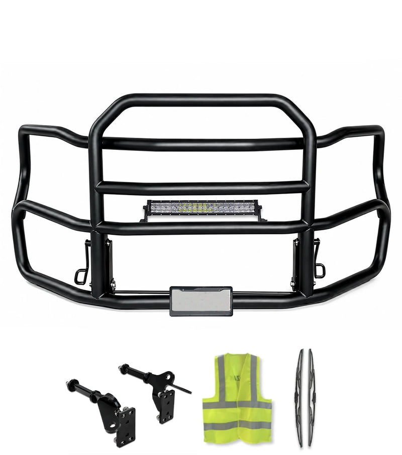 Heavy Duty Black Deer Guard with Brackets for Plastic Bumper 2026+ Freightliner Cascadia