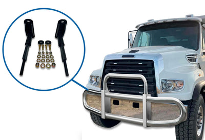 Mount Brackets Set for Herd GG-MTK-15 / FL33 / WS23 Front Bumper Deer Guard 2012-2025 Freightliner FL 114SD SBA