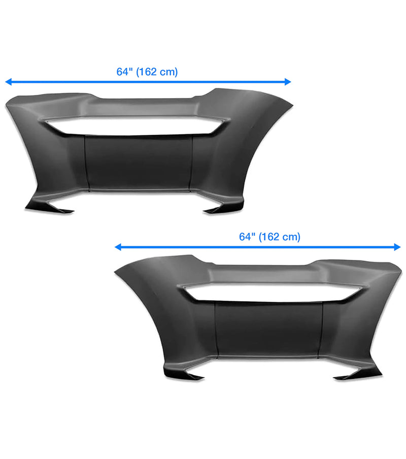 Front Step Fairing Panels 64" (162 cm) Set Kenworth T680 2013-2021
