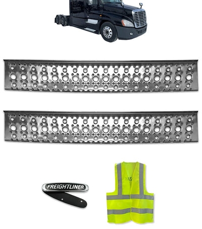 Fairing Steps 37.5" Aluminum Metal Set (2 Pcs) 2008-2017 Freightliner Cascadia