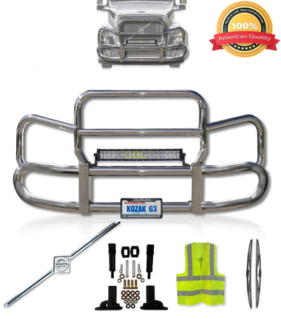 Front Steel Grille Deer Guard Herd 300 2004-2017 Volvo VNL 670