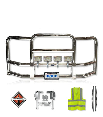 Full Front Grille Guard 90" x 36" Chrome International LT LT625