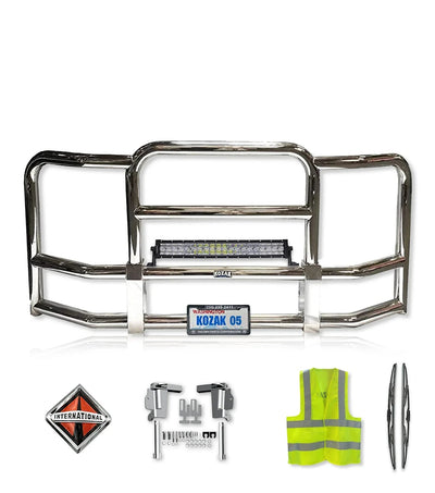 Full Front Grille Guard 90" x 36" Chrome International LT LT625