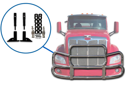 Mount Brackets Set for Herd GG-MTK-25 PK22 Front Bumper Deer Guard 2012-2021 Peterbilt 579