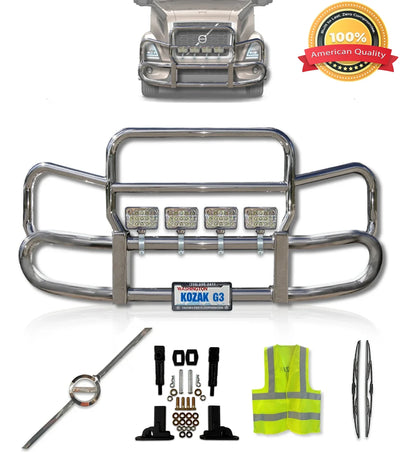 Front Steel Grille Deer Guard Herd 300 2018+ Volvo VNR 300