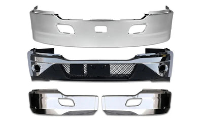 Kenworth T680 bumpers: chrome, black plastic, corners & full sets