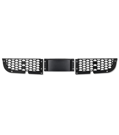 Front Bumper Upper Trim Mesh Grilles with Radar Cover Set 2018-2024 Freightliner Cascadia