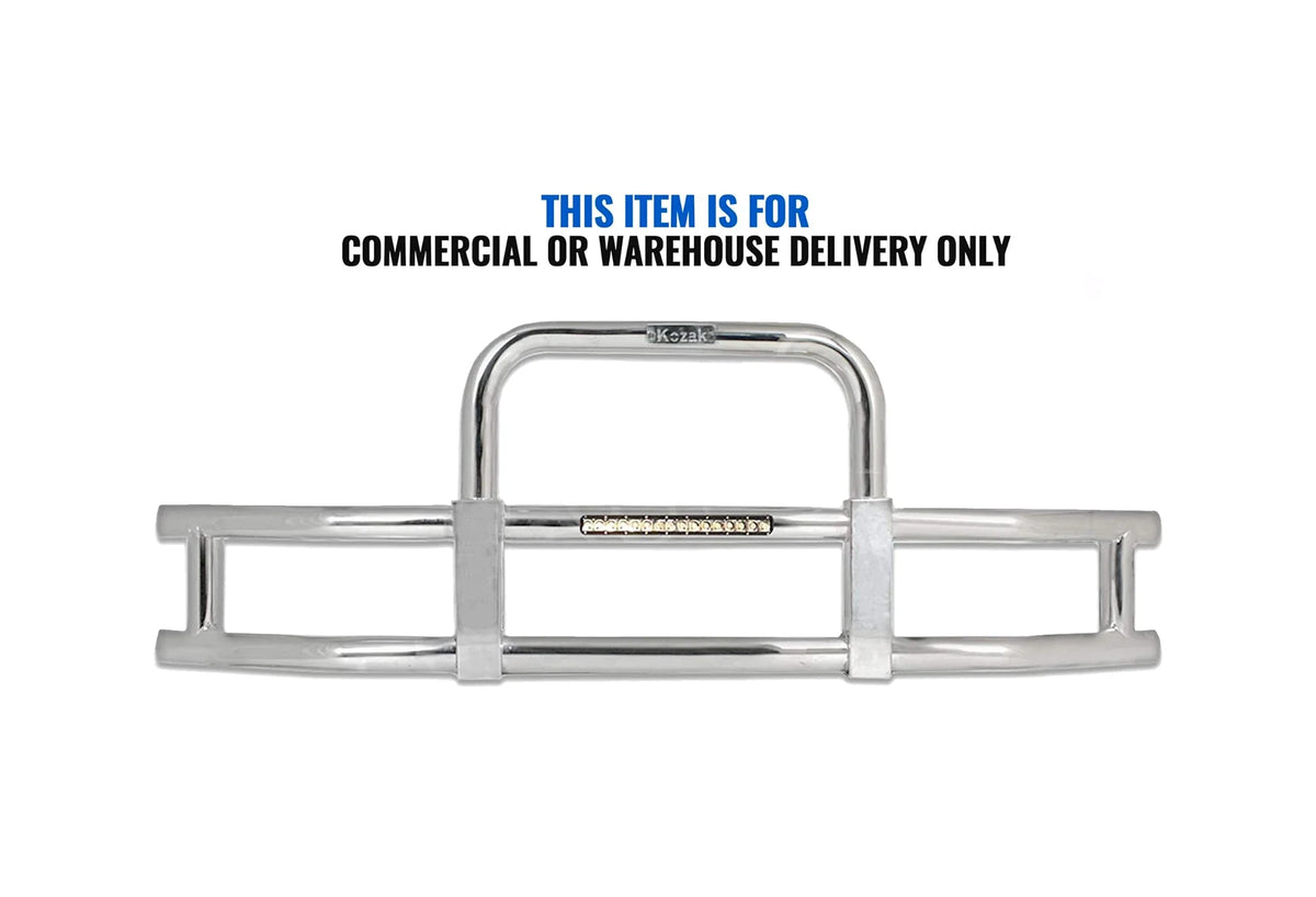 Grille Guard with Built-in 16'' LED Bar Chrome 2008-2017 Freightliner Cascadia 125 113