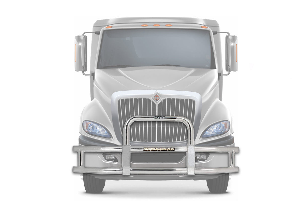 Grille Guard with Built in 16'' LED Bar Chrome International LT625 Prostar