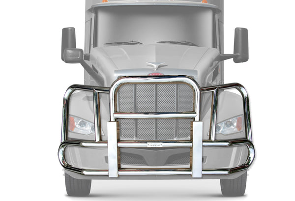 Front Grille Bumper Guard Large Square 2022+ Peterbilt 579 NO Fog