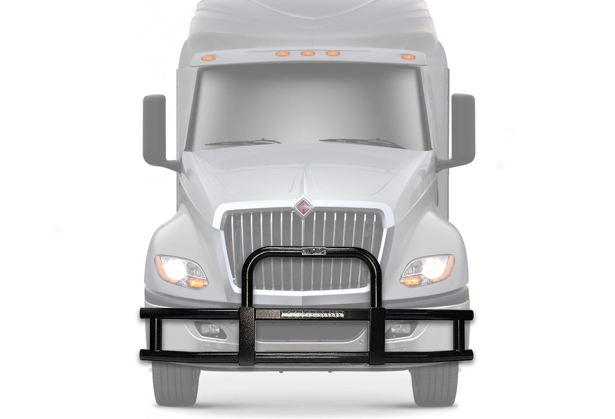 Grille Guard with Built in 16'' LED Bar Black International LT625 Prostar