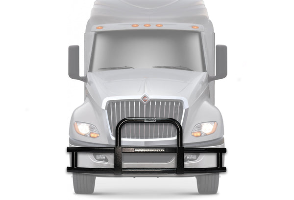 Grille Guard with Built in 16'' LED Bar Black International LT625 Prostar