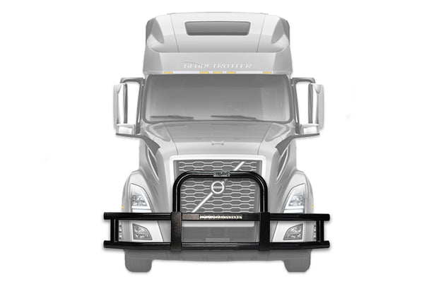 Grille Bumper Guard Black with Built-in 16" 2018+ Volvo VNL