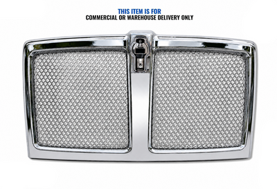 Chrome Front Grille with Stainless Steel Mesh 2021+ Compatible with Kenworth T180 T280 T380 T480