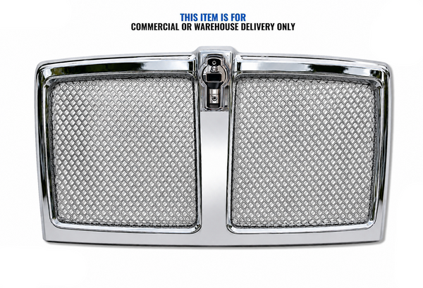 Chrome Front Grille with Stainless Steel Mesh 2021+ Compatible with Kenworth T180 T280 T380 T480