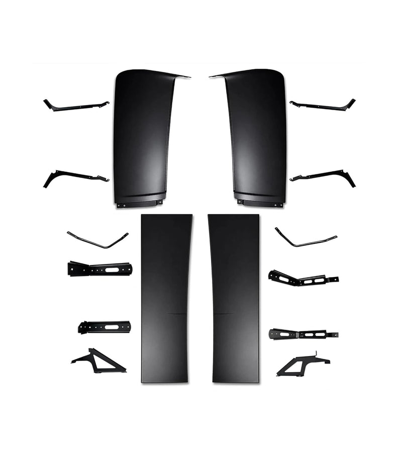 Upper and Lower Wind Cab Cabin Fairings w/Brackets Full Set 2018-2024 Volvo VNL