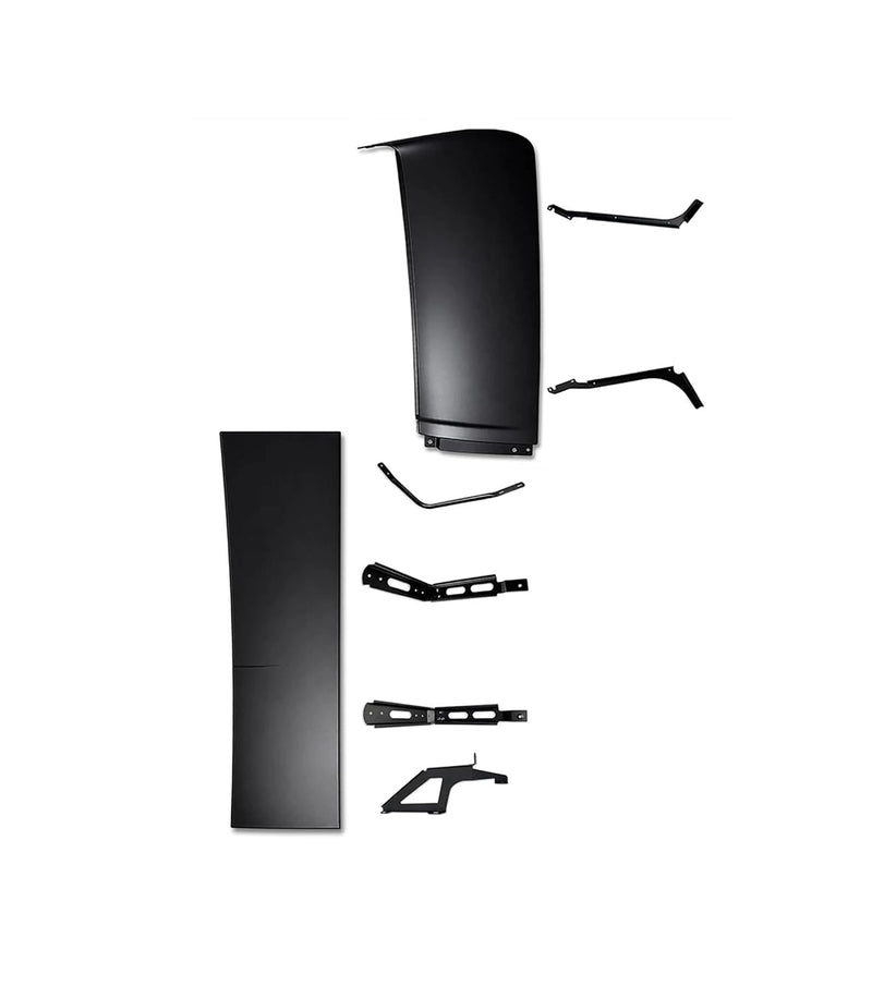 Upper and Lower Wind Cab Cabin Fairing w/Brackets Set Driver 2018-2024 Volvo VNL