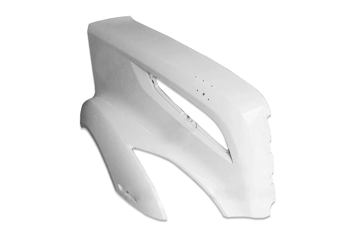 KOZAK Fiberglass Hood Fender Right Passenger Side compatible with Volvo VNL 2018 2019 2020 PLUS Logo, 2X 22 Windshield Wipers, License Plate Frame and Vest