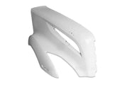 KOZAK Fiberglass Hood Fender Right Passenger Side compatible with Volvo VNL 2018 2019 2020 PLUS Logo, 2X 22 Windshield Wipers, License Plate Frame and Vest