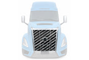 Front Platnum Chrome Grille with Bug Screen and Chrome Trims Moulding 2025+ Volvo VNL New