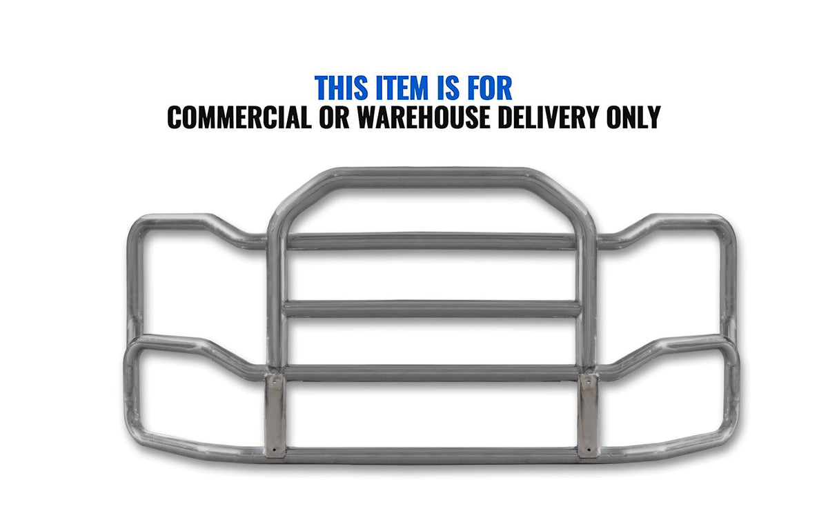 Grille Guard Large Chrome with Lights 2022+ Kenworth T680 No Fog
