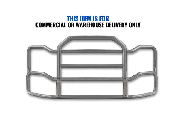 Grille Guard Large Chrome with Lights 2022+ Kenworth T680 No Fog