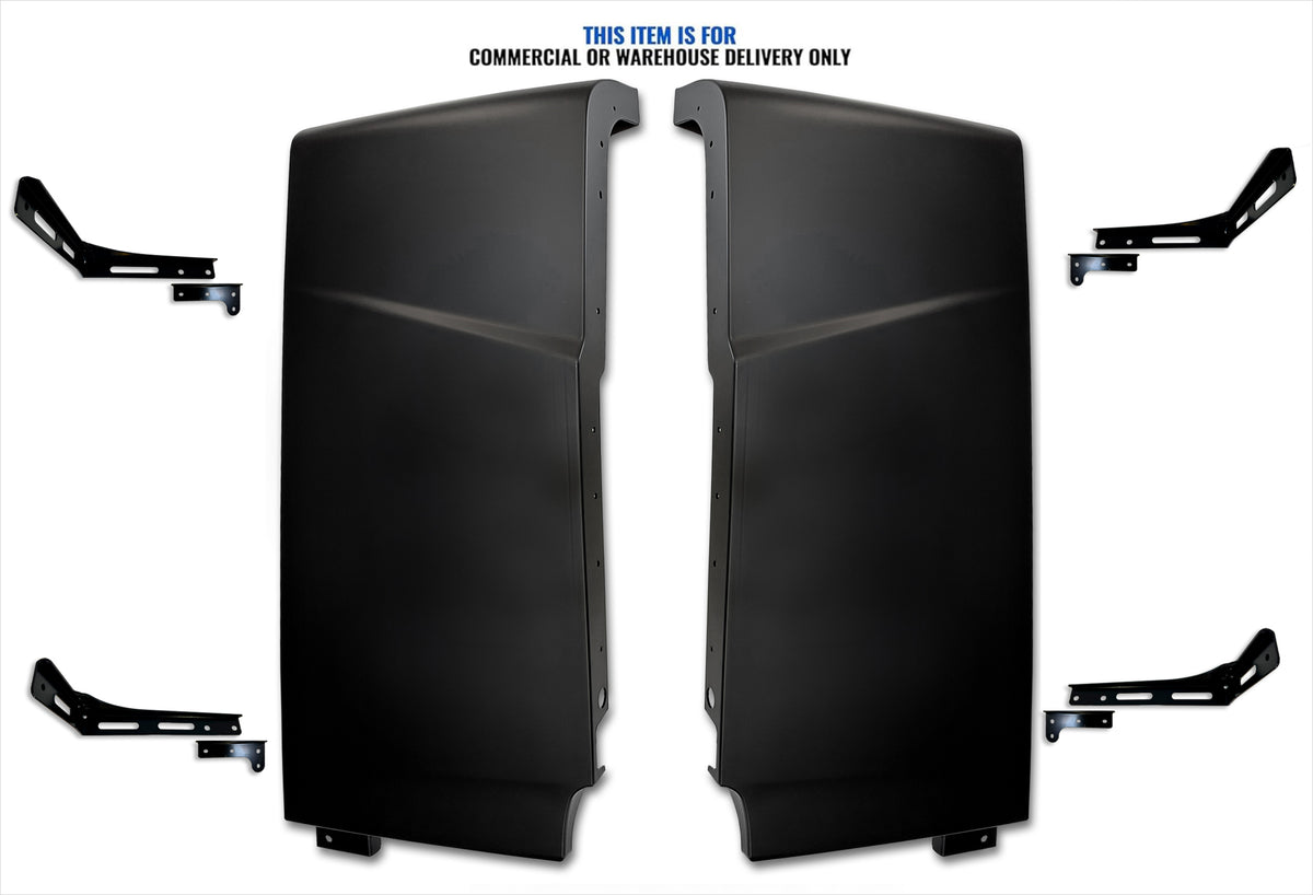 Cabin Fairing Upper Air Deflectors with Brackets Set 2025 2026 Volvo VNL 300 New