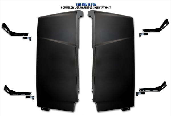 Cabin Fairing Upper Air Deflectors with Brackets Set 2025 2026 Volvo VNL 300 New
