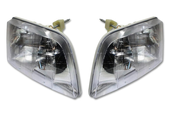 Headlight Set with Turn Signal Lights Set 1998-2003 Volvo VN VNL;  2000-2017 VNM