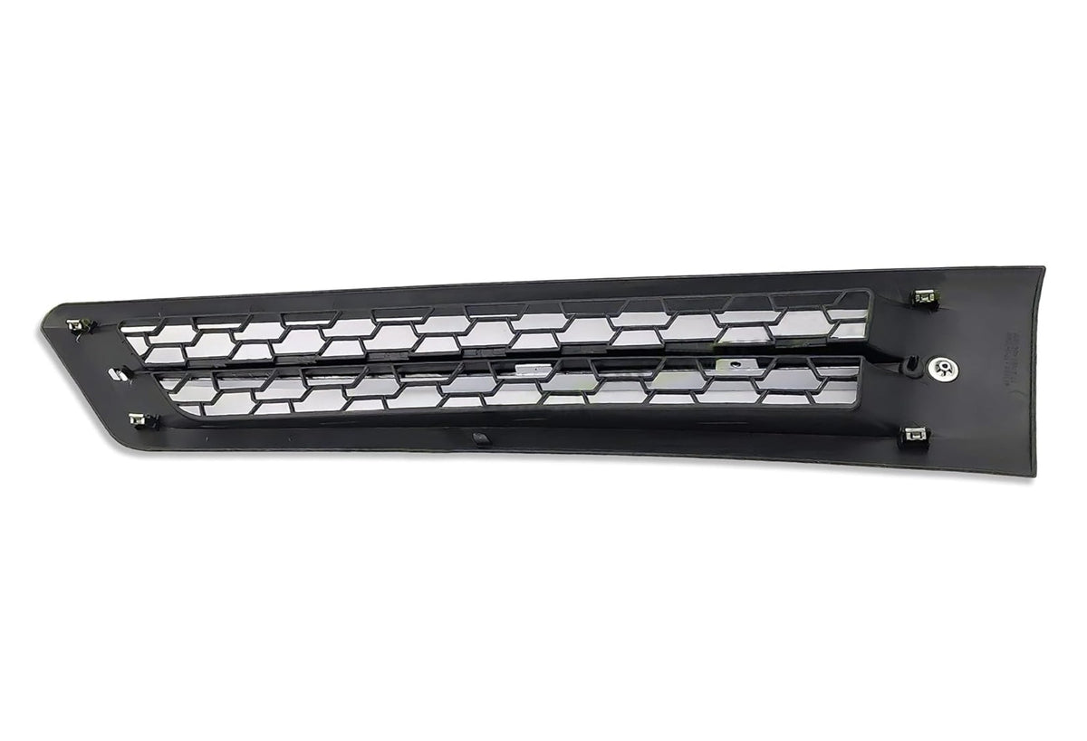 Side Hood Vent Black with Chrome Stripe Passenger 2018+ Freightliner Cascadia 116 126