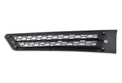 Side Hood Vent Black with Chrome Stripe Passenger 2018+ Freightliner Cascadia 116 126