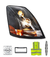 Headlight Assembly Black Passenger 2004-2017 Volvo VNL VNM