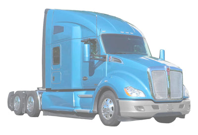 Bumper Corners Plastic Chrome with Bezels & Led Fogs Kenworth T680