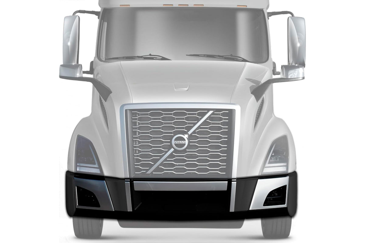 Bumper Set with Fog Holes with Chrome Trim 2018+ Volvo VNL VNR