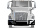 Bumper Set W/o Fog Holes Chrome Trim & Air Flow Deflector 2018+ Volvo VNL VNR