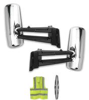 Door Mirrors Chrome Set Kenworth 2013-2021 T680 T880