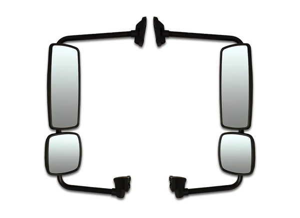 Door Mirrors Chrome Set 2004-2016 Freightliner M2, Columbia