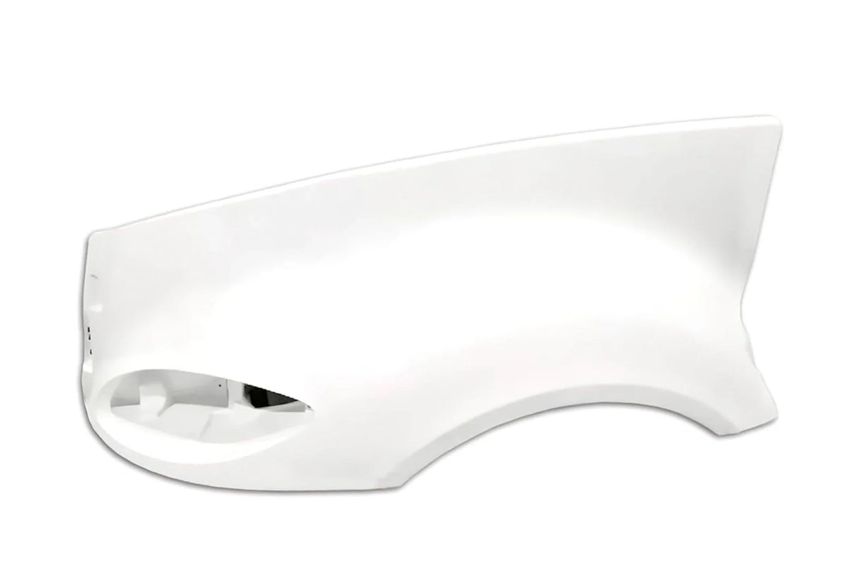 Hood Fender Fiberglass Driver with Hood Mirror 2006-2017 International Prostar