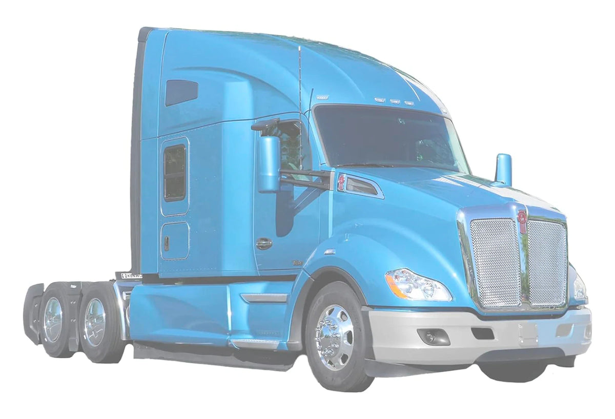 Bumper Corner With Fog Hole Plastic Chrome Passenger Kenworth T680