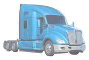 Bumper Corner With Fog Hole Plastic Chrome Passenger Kenworth T680