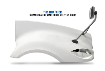 Hood Fender Fiberglass with Hood Mirror Passenger 2006-2017 International Prostar