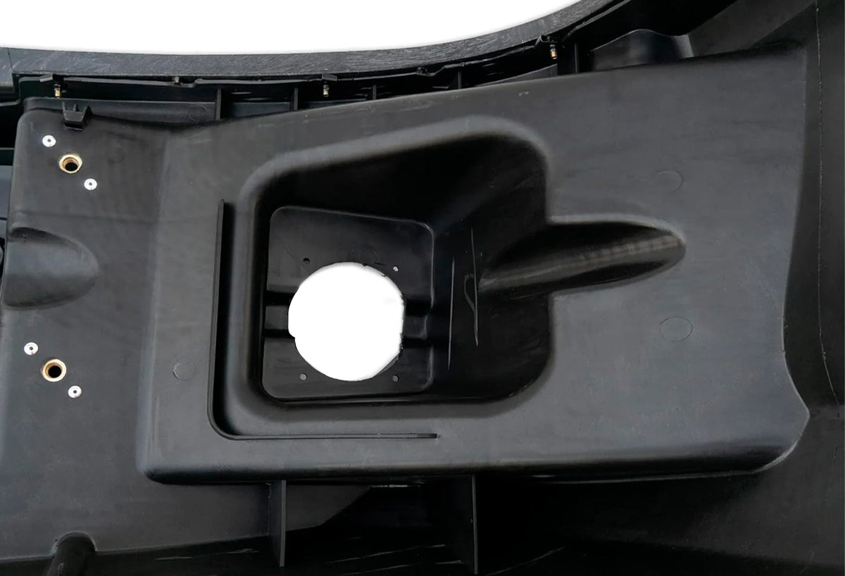 Bumper Corner With Fog Hole Plastic Black Driver Kenworth T680