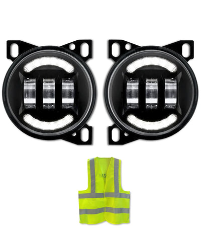 Fog LED Lights Lamp Black Set Kenworth T660