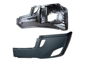 Plastic Bumper Cover Driver Side + Bumper Corner Reinforcement with Fog Light Hole for Freightliner Cascadia 2018+ - Tacoma Parts Corporation