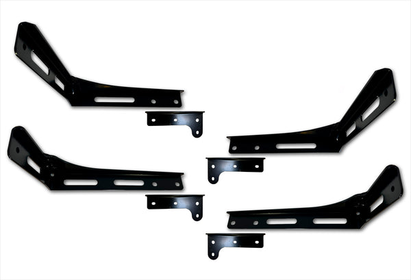Cabin Fairing Upper Air Deflectors with Extensions and Brackets Set 2025 2026 Volvo VNL New