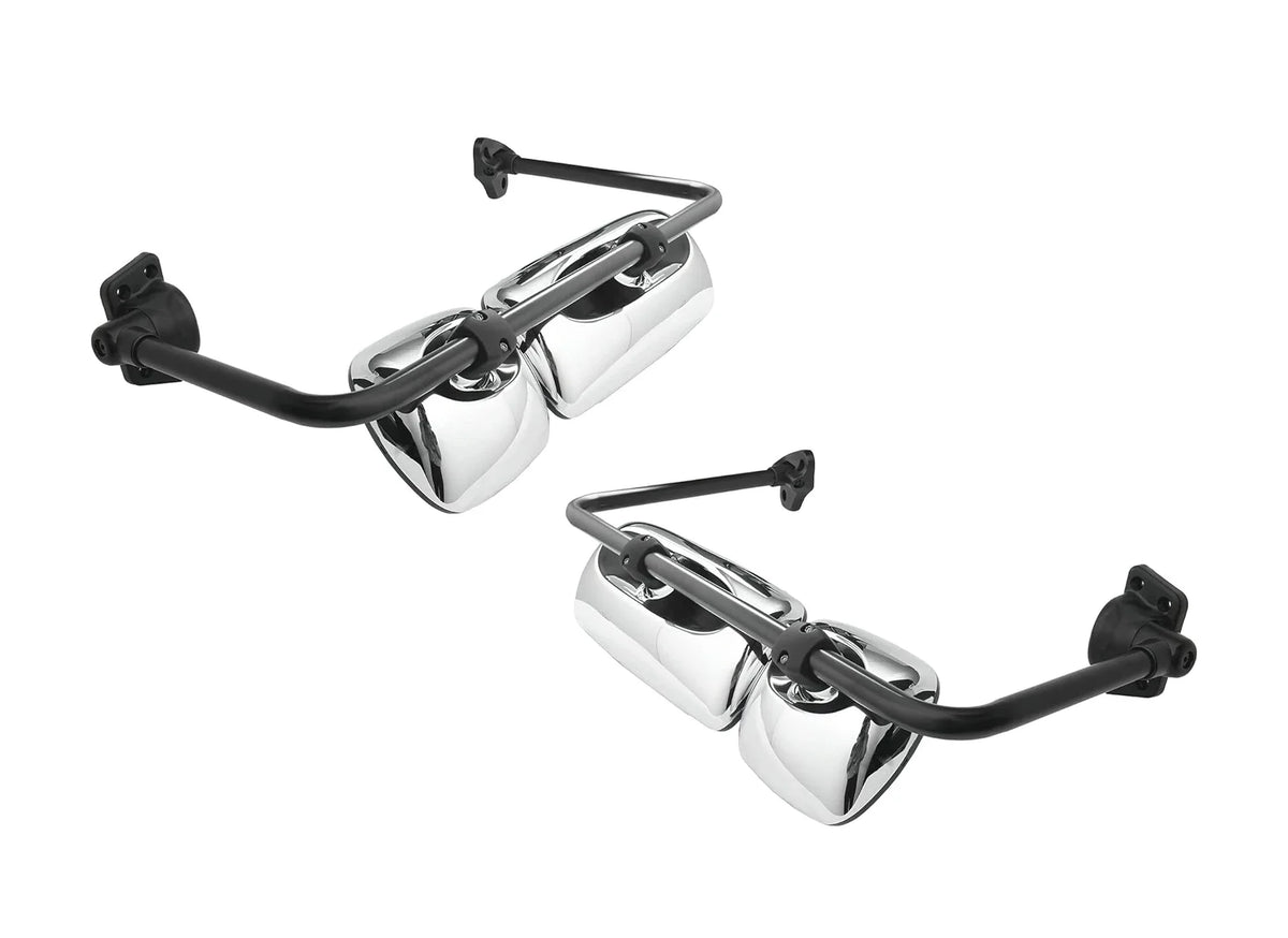 Door Mirrors Chrome Set 2004-2016 Freightliner M2, Columbia