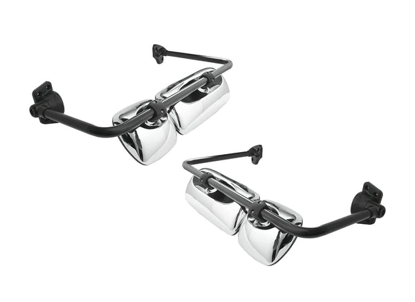 Door Mirrors Chrome Set 2004-2016 Freightliner M2, Columbia
